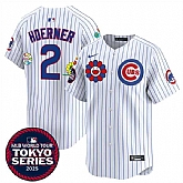 Men's Chicago Cubs #2 Nico Hoerner White 2025 Tokyo Series Limited Stitched Jersey Dzhi,baseball caps,new era cap wholesale,wholesale hats